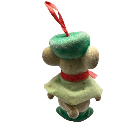 Vtg Disney Bianca Mouse XmasOrnament 60s Flocked Good Condition Fading - Picture 3 of 6